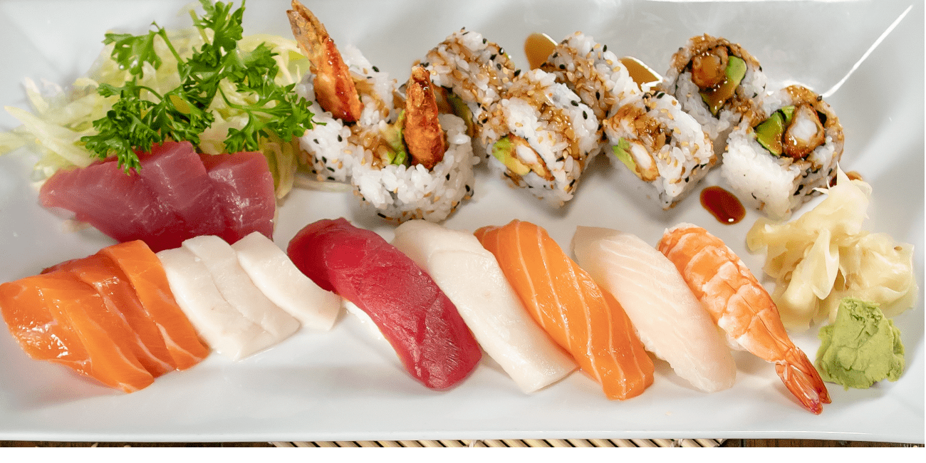 Sashimi sushi selection